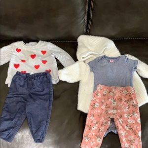 2 Carter’s girls outfits, 6 months